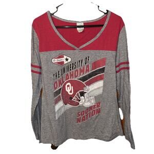 University of Oklahoma Sooners Nation OU LS TShirt Womens 2X Creative Apparel